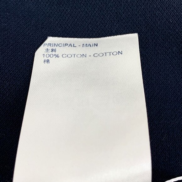 CM0453 Louis Vuitton Navy Textured Short Sleeve T-Shirt With Chest Pocket - Picture 8 of 8
